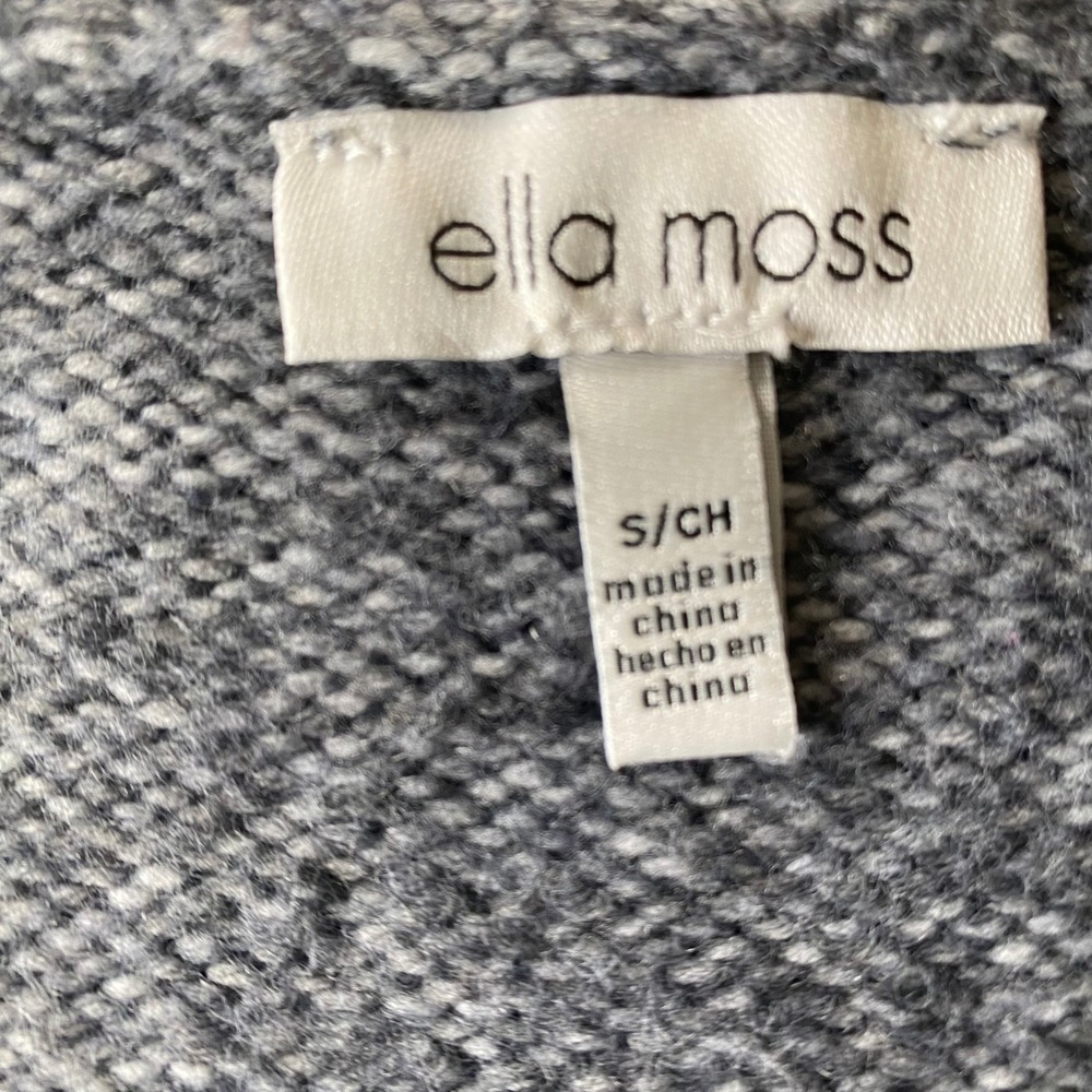 Ella Moss Ladies' Button Front Cardigan Patch Pockets Small Gray New with Tags! - Picture 6 of 7